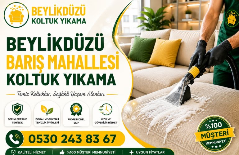 Beylikdüzü Barış Mahallesi Koltuk Yıkama
